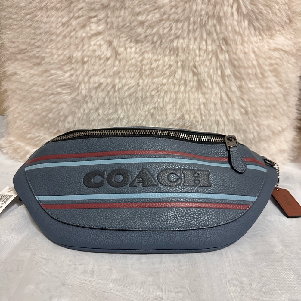 Coach Warren belt bag with coach stripe